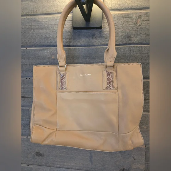 Cole Haan Leather Tan Tote - Picture 1 of 9